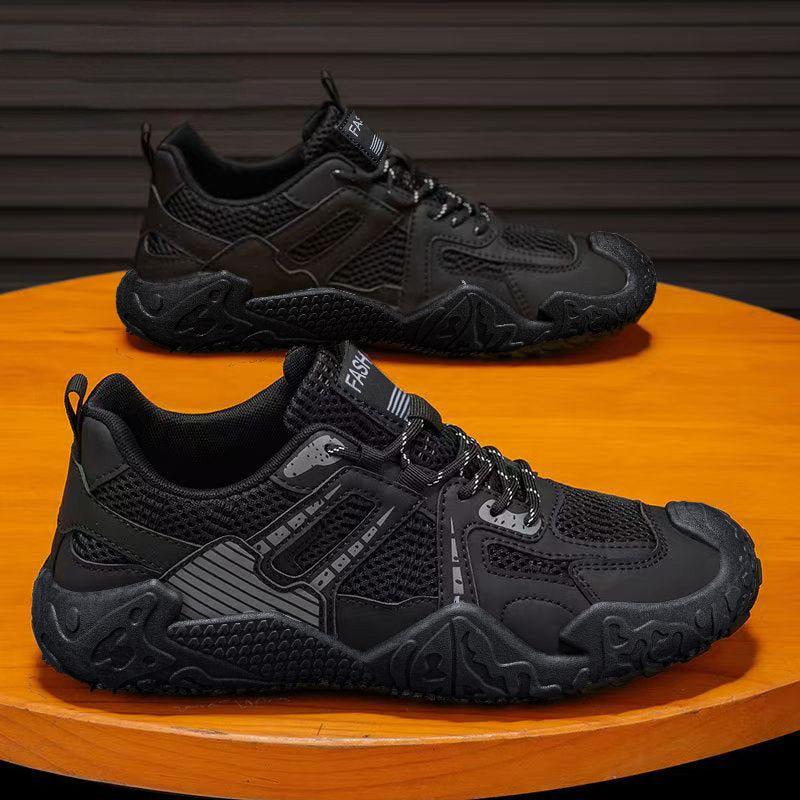 Men's Triple Black Rugged Outdoor Sneakers