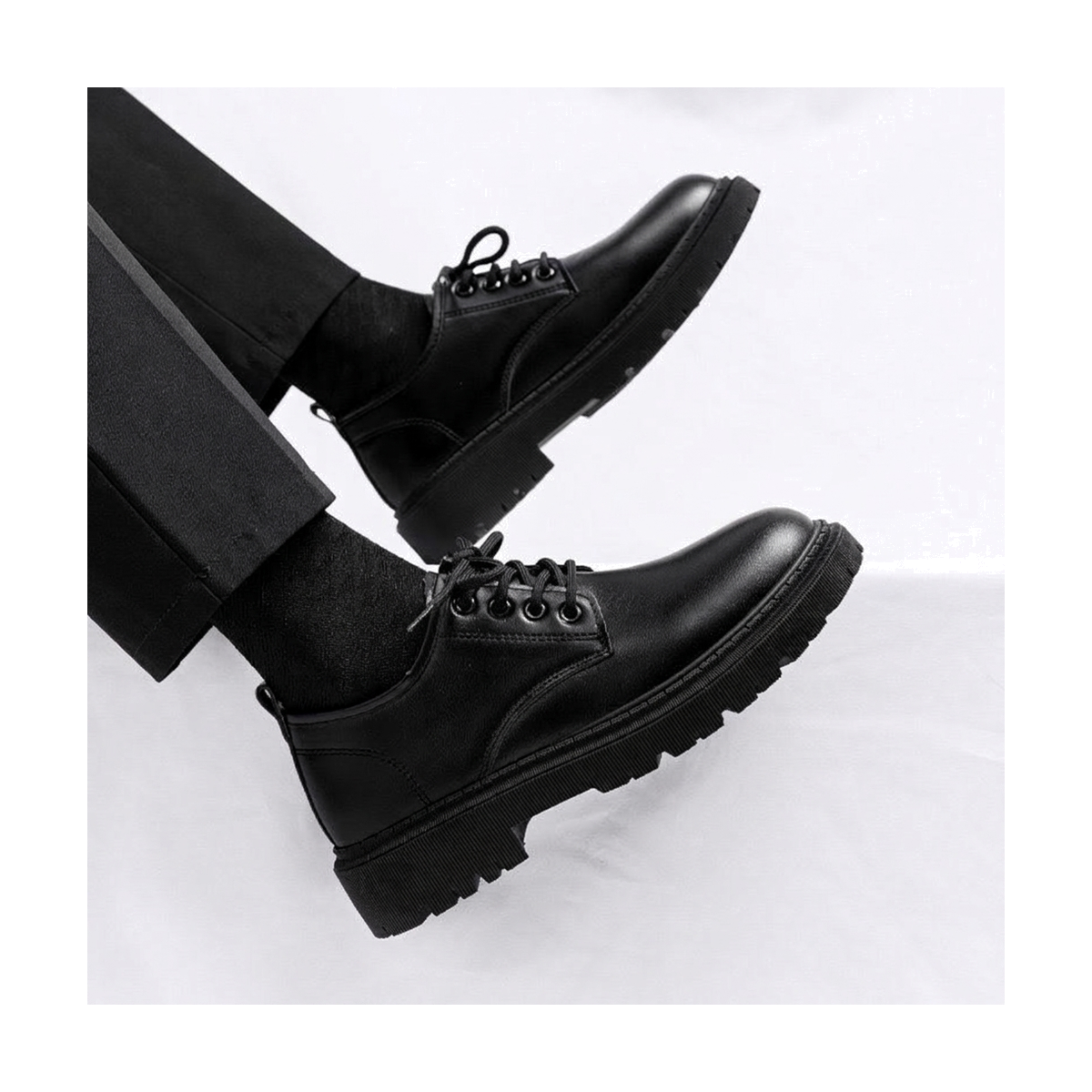 Men's White, Black and Navy Dress Shoes